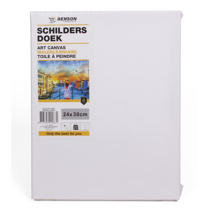 Benson Canvas schildersdoek - 24 x 30 cm - katoen - 2 lag..., Hobby en Vrije tijd, Schilderen, Nieuw, Ophalen of Verzenden