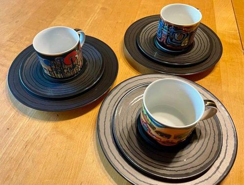Ars Mundi - Hundertwasser (after) - Koffieservies -, Antiek en Kunst, Antiek | Glas en Kristal