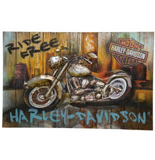 Harley-Davidson Ride Free Muur Decoratie, Verzamelen, Automerken, Motoren en Formule 1, Ophalen