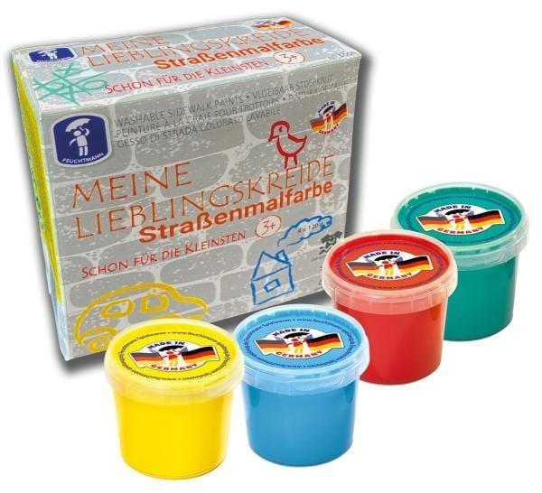 Feuchtmann - Straat krijt verf 4x 100 gram, Kinderen en Baby's, Speelgoed | Educatief en Creatief, Knutselen, Nieuw, Verzenden