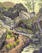 J. Morales Alarcón (XX) - Pastoral scene with Payoyas goats