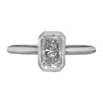 Statement ring - 18 karaat Witgoud - 1.02ct. tw. Diamant, Sieraden, Tassen en Uiterlijk, Antieke sieraden