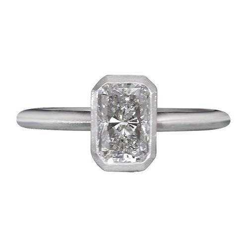 Statement ring - 18 karaat Witgoud - 1.02ct. tw. Diamant, Sieraden, Tassen en Uiterlijk, Antieke sieraden
