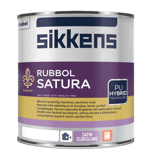 Sikkens Rubbol Satura zijdeglanslak voor buiten 1000 ml / 25, Doe-het-zelf en Verbouw, Verf, Beits en Lak, Nieuw, Ophalen of Verzenden