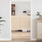 vidaXL Draaideuren louvredesign 2-paar 80x100 cm massief, Verzenden, Nieuw