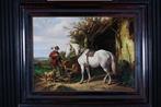Wouterus II Verschuur (1841-1936) - Rustmoment aan de, Antiek en Kunst, Kunst | Schilderijen | Klassiek