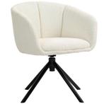 Fauteuil - Comfort Design - Draaibaar - Armleuning - Roomwit, Ophalen of Verzenden, Nieuw, Stof, Modern