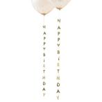 Gouden Happy Birthday Ballon Slinger 1m, Verzenden, Nieuw