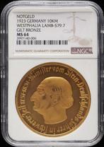 Duitsland, Westfalen Wilhelm II. 10.000 Mark 1923 - NGC MS64