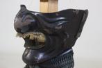 Mengu/Menpo - Japan - Kurourushinuri Menpo met Kiritsuke, Antiek en Kunst