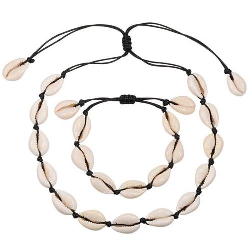 Fako Bijoux® - Schelpjes Ketting & Armband - Choker -, Sieraden, Tassen en Uiterlijk, Armbanden, Verzenden