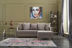 Slaapbank Hoekbank Aydam rechts - Cream SKU: 825BLC1716