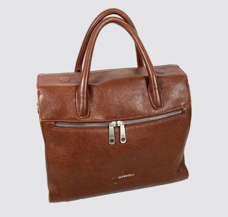 GiGi Fratelli – laptop/tablet tas – model ROM8010 – Brandy, Computers en Software, Laptoptassen, Aktetas, Zo goed als nieuw, 11 inch of minder