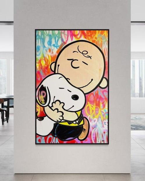 Gunnar Zyl (1988) - Charlie Brown & Snoopy XXL, Antiek en Kunst, Kunst | Schilderijen | Modern