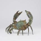 sculptuur, NO RESERVE PRICE - Bronze Patinated Crab