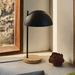 *WOONWINKEL* Kave Home Catlar Design Tafellamp Zwart Met Hou, Verzenden, Nieuw