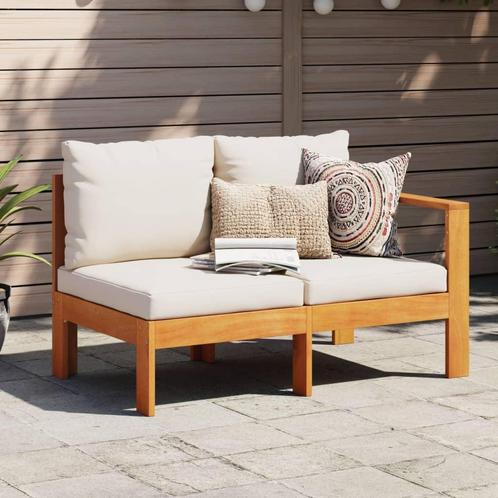 vidaXL Tuinbank met 1 armleuning 2-zits massief acaciahout, Tuin en Terras, Tuinsets en Loungesets, Nieuw, Hardhout, Verzenden