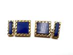 Cartier - Manchetknopen - 18 karaat Geel goud Lapis lazuli