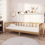 vidaXL Slaapbank met matras massief grenenhout honingbruin, Huis en Inrichting, 90 cm, Eenpersoons, Bruin, Verzenden