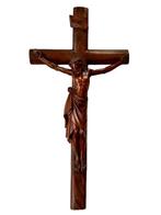 Crucifix - Hout - 19th century - Houten corpus - 44 cm