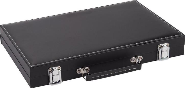 Backgammon Luxe Set | Longfield - Gezelschapsspellen, Hobby en Vrije tijd, Gezelschapsspellen | Bordspellen, Nieuw, Verzenden
