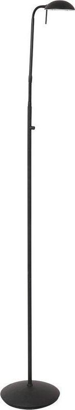 2dekans | Mexlite Vloerlamp Biron 1-Lichts Zwart, Huis en Inrichting, Lampen | Vloerlampen, Ophalen of Verzenden, Zo goed als nieuw