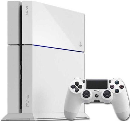 Sony PlayStation 4 500GB-Glacier White (PlayStation 4), Spelcomputers en Games, Spelcomputers | Sony PlayStation 4, Zo goed als nieuw