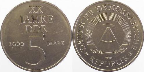 5 Mark 69 20j Ddr Ni-probe, Postzegels en Munten, Munten | Europa | Niet-Euromunten, Verzenden