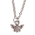 Kinderketting Zilverkleurig 45cm - Hangertje Bijtje zilverkl, Sieraden, Tassen en Uiterlijk, Kindersieraden, Ophalen of Verzenden