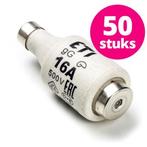 Smeltzekering | Q-link (Traag, 16A, 50 stuks, Grijs), Verzenden, Nieuw