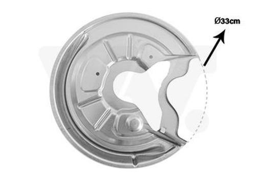 REMSCHIJF BESCHERMER VOOR AUDI A3 8P 2003-2008 1K0615612AB, Auto-onderdelen, Remmen en Aandrijving, Nieuw, Ophalen of Verzenden