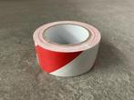 Veiling - 36x PVC vloermarkeringstape wit rood 50mm x 33m, Nieuw