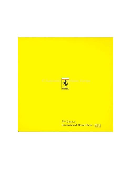 2004 FERRARI GENEVA MOTOR SHOW PERSMAP, Boeken, Auto's | Folders en Tijdschriften, Ferrari
