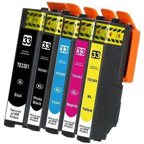 Epson Expression Premium XP-830 cartridges T3357 XL set 5..., Computers en Software, Printerbenodigdheden, Nieuw, Verzenden