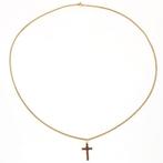Ketting met hanger - 14 karaat Geel goud - Granaat, Sieraden, Tassen en Uiterlijk, Antieke sieraden
