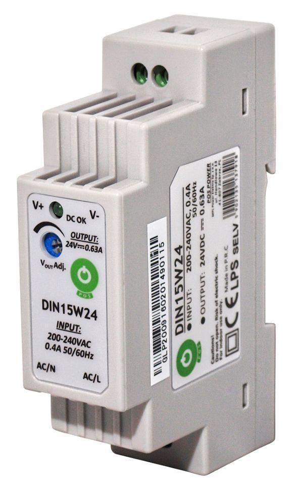 Din-railvoeding - 12 volt - 1,25 ampère - 15 watt, Hobby en Vrije tijd, Elektronica-componenten, Verzenden