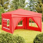 vidaXL Partytent inklapbaar met zijwanden 3x3 m rood, Tuin en Terras, Partytenten, Verzenden, Nieuw, Partytent