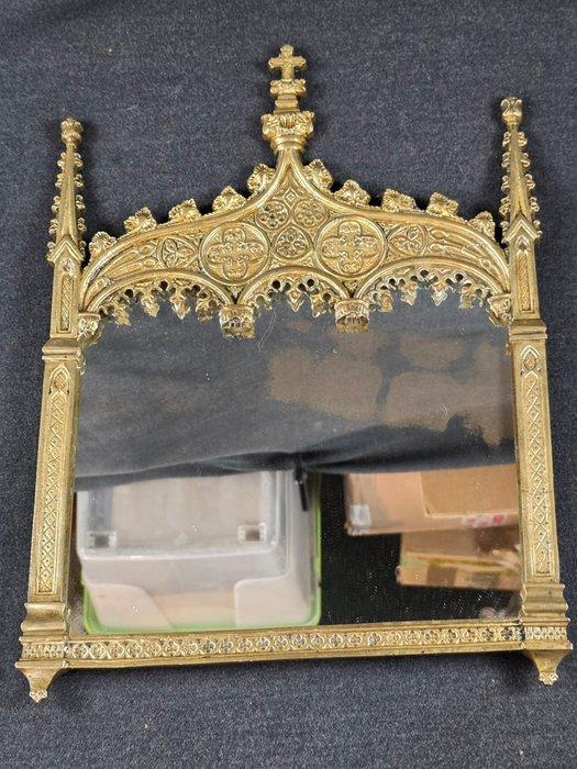 Wandspiegel - Brons, Glas - spiegel in brons, Antiek en Kunst, Antiek | Overige Antiek