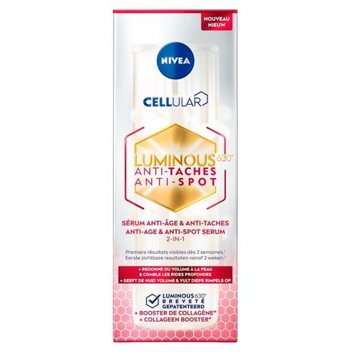 NIVEA Cellular Luminous630 Anti-Age & Anti-Spot Serum, Sieraden, Tassen en Uiterlijk, Uiterlijk | Gezichtsverzorging, Nieuw, Verzenden