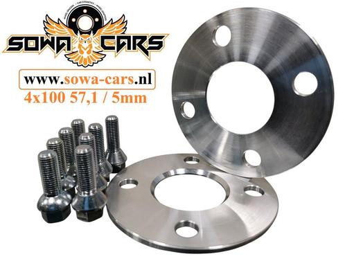 Spacers 5mm vw golf 1 2 3 polo up 4x100 57,1 Spoorverbreders, Auto diversen, Tuning en Styling, Ophalen of Verzenden