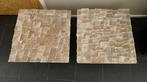 Georges Mathias - Set bijzettafels (2) - Messing, quartz -