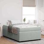 vidaXL Bedframe met matras Lichtgrijs 120 x 190 cm Stof, Verzenden, Nieuw, Stof