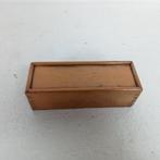 Spel - Domino - Been met ebben hout, beuken kistje, Antiek en Kunst, Curiosa en Brocante