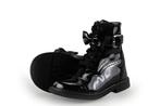 Jochie Freaks Veterboots in maat 24 Zwart | 10% korting, Verzenden, Jongen of Meisje, Schoenen, Zo goed als nieuw