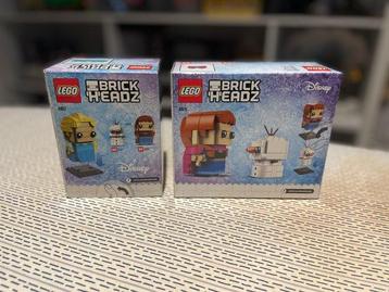 Lego Set - BrickHeadz, Disney - 41617 + 41618 Elsa, Olaf & beschikbaar voor biedingen
