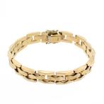 8 Krt. Bismarck schakel armband | 18,5 cm (gouden armband), Sieraden, Tassen en Uiterlijk, Antieke sieraden, Ophalen of Verzenden