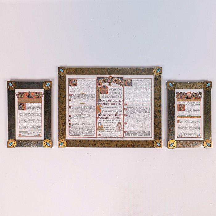 Canonborden 1934, Nijmegen, messing en emaille - Messing -, Antiek en Kunst, Kunst | Niet-Westerse kunst