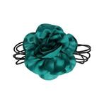 Haarband Veter Roos Bloem 12cm Jade Groen, Nieuw