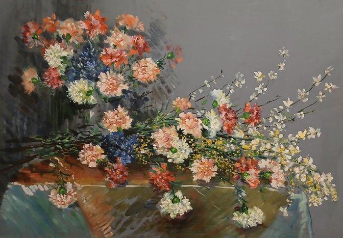 Europese school (XX) - Bodegón floral, Antiek en Kunst, Kunst | Schilderijen | Klassiek