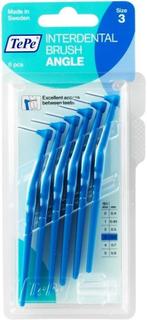 TEPE INTERDENTAL BRUSH ANGLE 0,6 MM TANDENRAGERS (BLAUW) P.., Verzenden, Nieuw